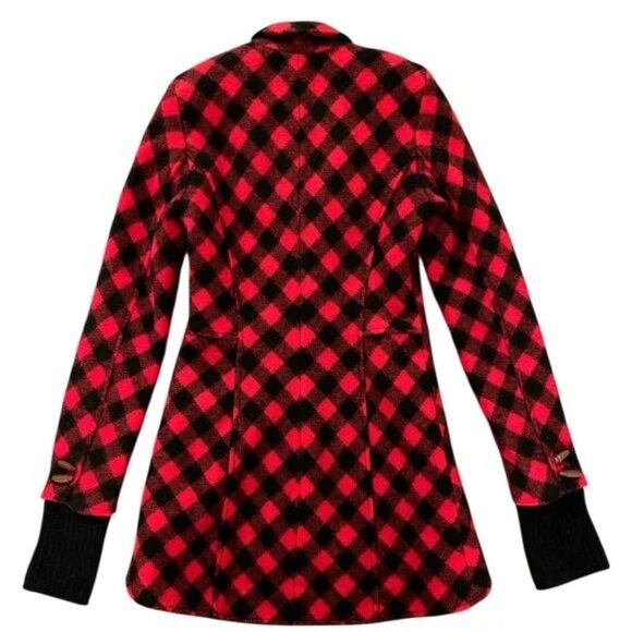 SMYTHE Red & Black Plaid Jacket - Picture 3 of 9